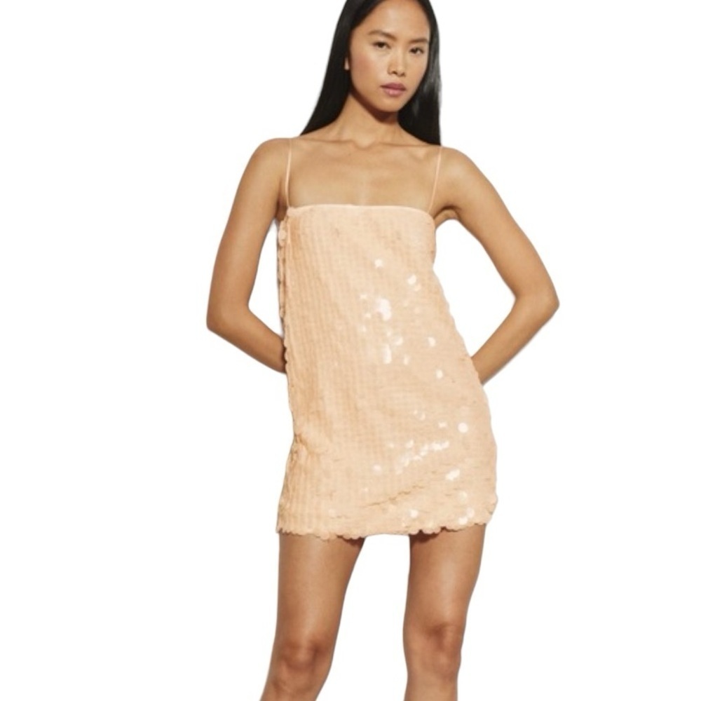 REFORMATION NWT Alisha Sequin Dress Size 12 in Ivory